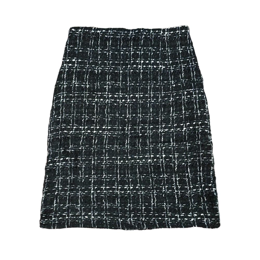 Ladies high Waisted Fashionable Plaid Slimming Bag Skirt