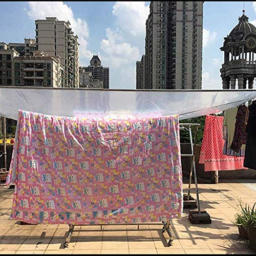 Lonas transparentes cubierta impermeable de plástico con ojales 7x10 3