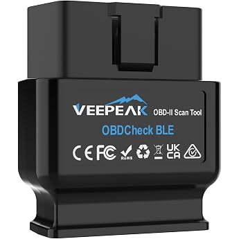 Veepeak OBDCheck BLE/Bluetooth 4.0 OBD II Car Diagnostic Tool, Diagnostic Code Reader, Scanner, Compatible with iOS and Andro