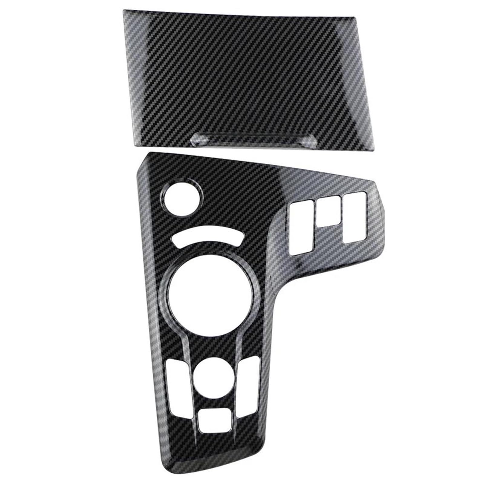 LHD 2Pcs Carbon Fiber Car Center Console Gear Shift Panel Cover Frame Sticker for Kia for Sportage NQ5 2022 2023