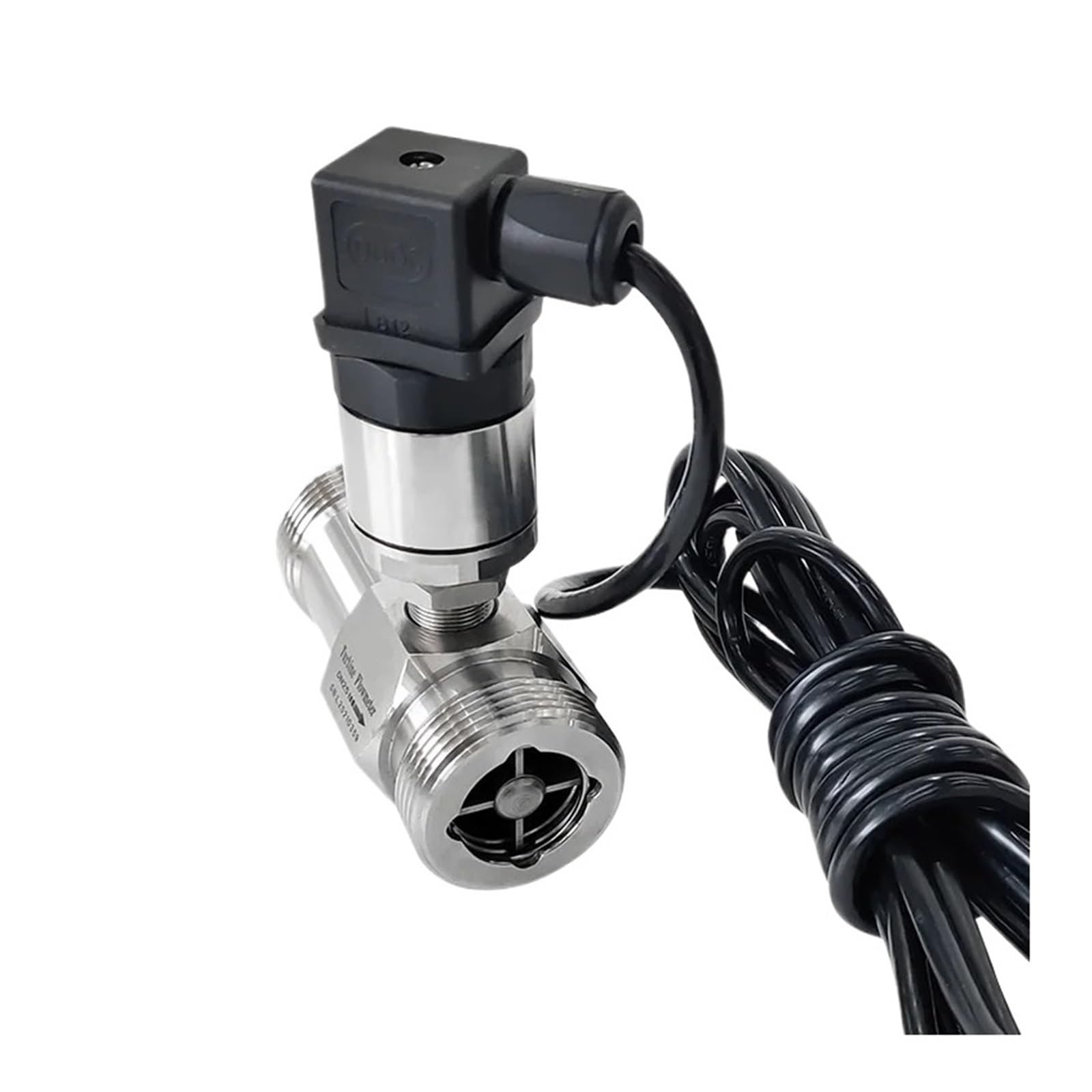 VKvmNYlxx 4-20mA Turbine Flow Meter, SS304 Thread, Flow Meter for Water, Diesel, Petrol, Oil and Diesel Fuel (DN25)
