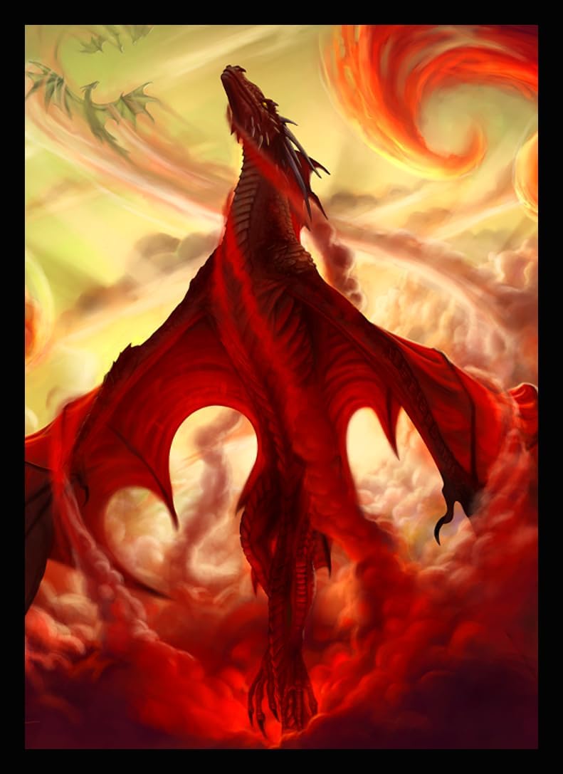 50 MTG Standard Card Sleeves Deck Protector - Madelene Dragon