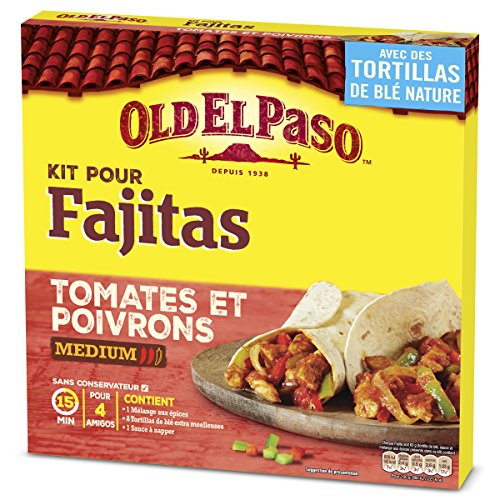 Old El Paso Kit pour Fajitas Tomates/Poivrons 500 g