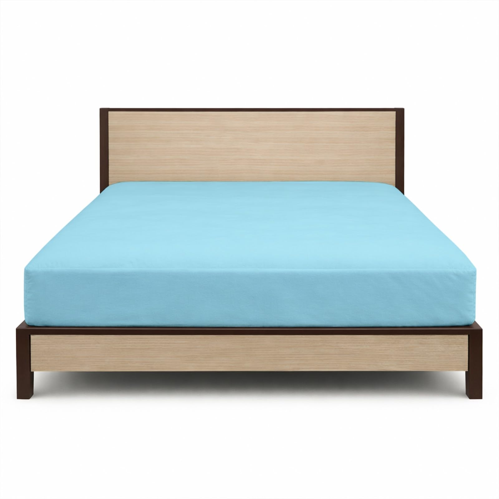 100% Waterproof Mattress Protector Single Size Bed 30x72 Inch, Non Woven Fabric Fitted Mattress Cover with Elastic, Waterproof Bed Protector, Hypoallergenic, 10 Inch Deep Pocket - Light Blue-image-48