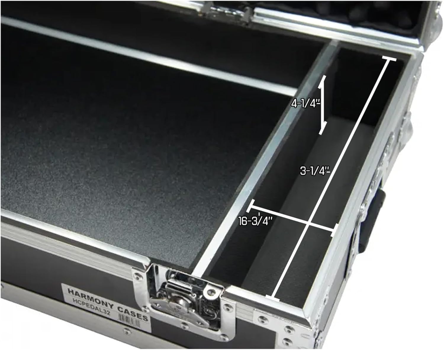 Harmony Audio Cases HCPEDAL32 Custom Hard ATA Flight 32" Guitar Pedal Compatible with Case