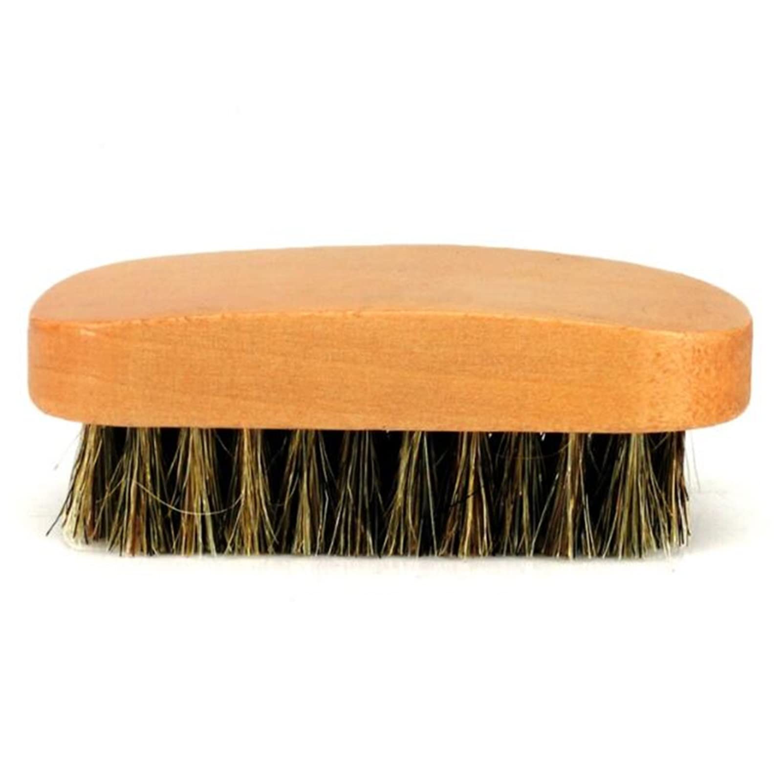 QUNINE Cepillo de Limpieza, cepillos para lustrar Zapatos de Crin con cerdas de Pelo de Caballo para Botas, Zapatos, Cepillo de Limpieza para el Cuidado del Cuero, Botas de Nobuk (marrón)