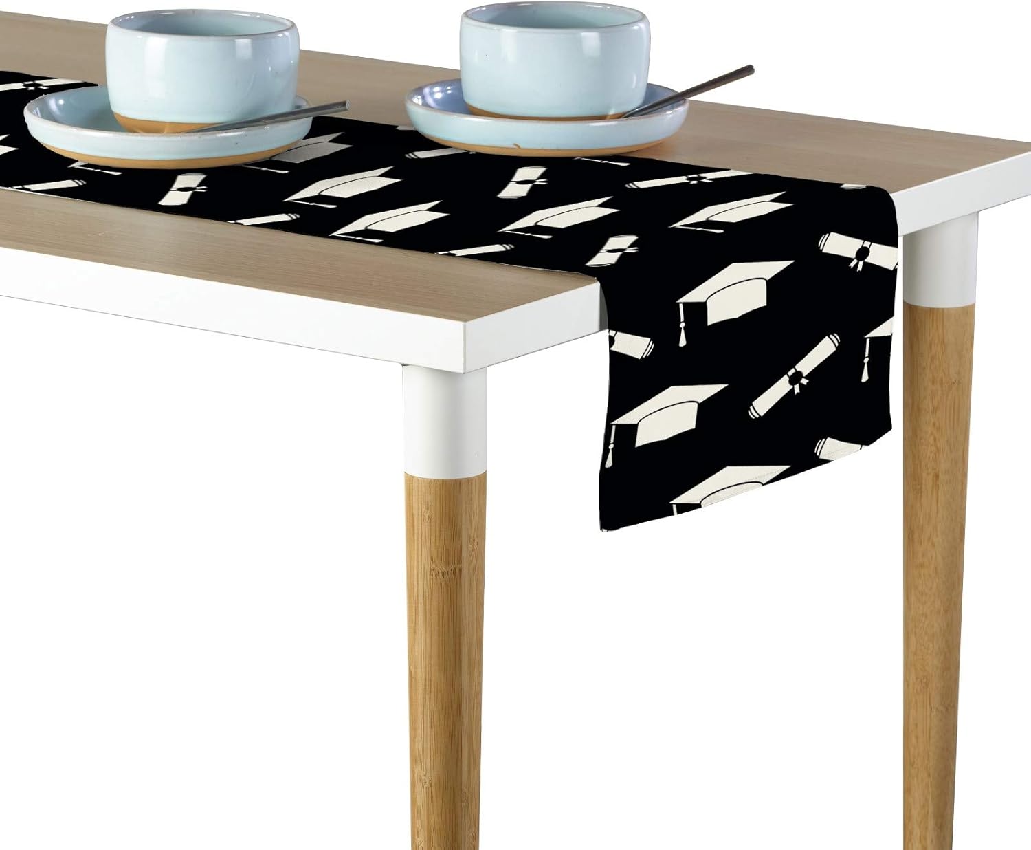 Milliken Graduation Cap & Diploma Signature Table Runner - Assorted Sizes (12"x72")