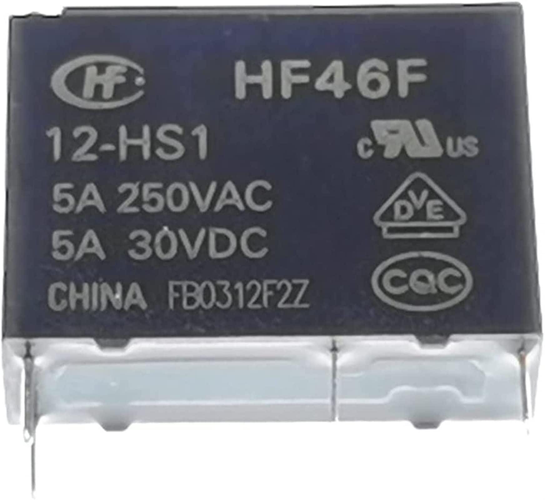 Aerbnyeqp One Color Relay 5Pcs Hf46f-12-Hs1 Hf46f 12-Hs1 Hf46f-12-Hs1t 12V 5A Dip4(12V)