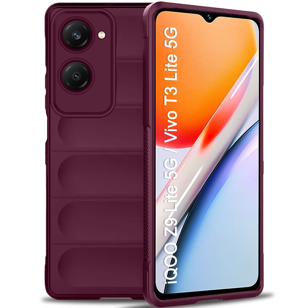 TheGiftKart Liquid Silicon Back Cover Case for iQOO Z9 Lite 5G / Vivo T3 Lite 5G | Shockproof Military Grade Protection | Micro-Fibre Cloth On Inner Side | Anti-Slip Grip Back Case (TPU, Plum) (B0D96D8GC6) Amazon Price History, Amazon Price Tracker