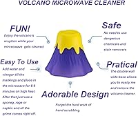 Vista 3 de ZOSTLAND Volcano - Limpiador de microondas - Limpiador a vapor para horno de microondas, vaporizador de alta temperatura fácilmente en minutos