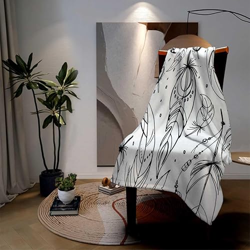 Miniatura 3 de WHYATT Cobijas para Invierno Pluma Decoración Creativa Mantas Personalizadas Decorativas 40 Pulgadas X 60 Pulgadas