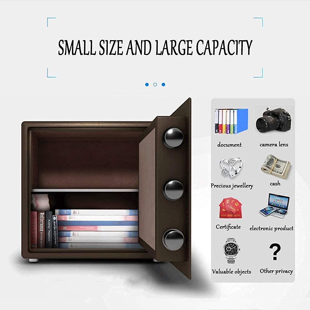 Caja Fuerte De Alta Seguridad, Cajas Fuertes De Gabinete Seguro, Caja Fuerte Con Contraseña Electrónica, Casillero Pequeño Multifuncional De Doble Capa Antirrobo De Acero Para Cajas Fuertes De Pared