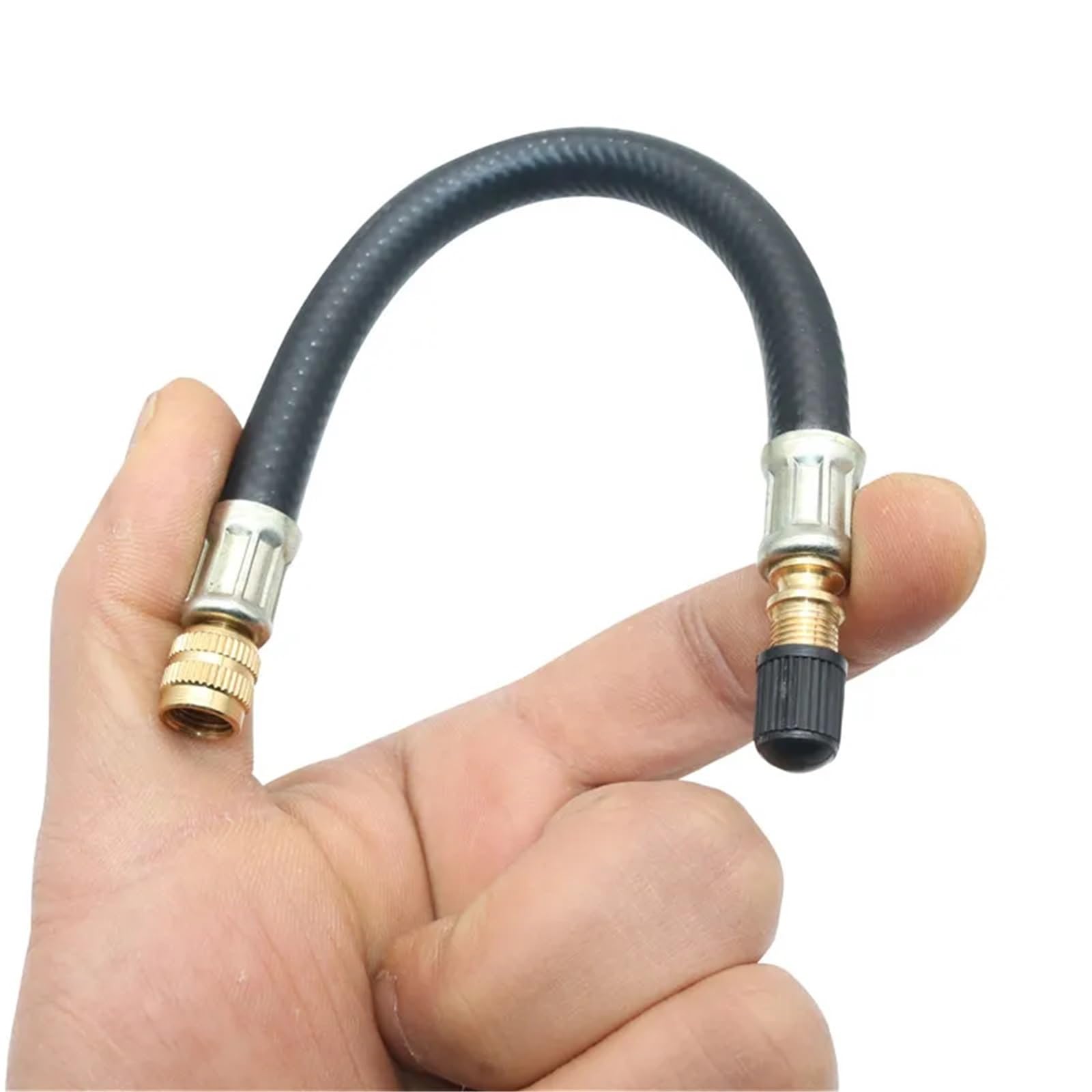 Extensión de vástago de válvula, 8 tubos de extensión de válvula de goma para coches, bicicletas y scooters para coches, camiones, motocicletas y bicicletas (18 cm)