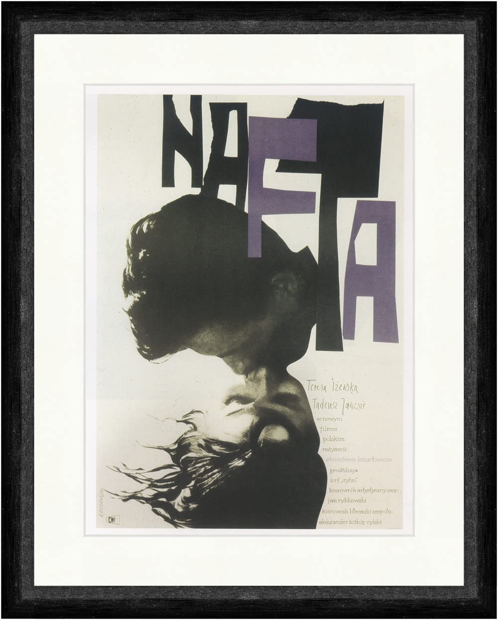 Affiche du film AFTA Pologne par Tadeusz Janczar reproduction d'art vintage 663 - 2