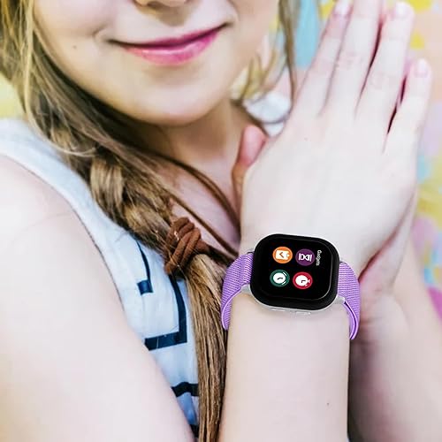 Miniatura 5 de Paquete de 2 correas elásticas de nailon compatibles con Gizmo Watch 3 2 1Gabb Watch 3 2 1SyncUP para niños, correa elástica suave de 0.78 pulgadas
