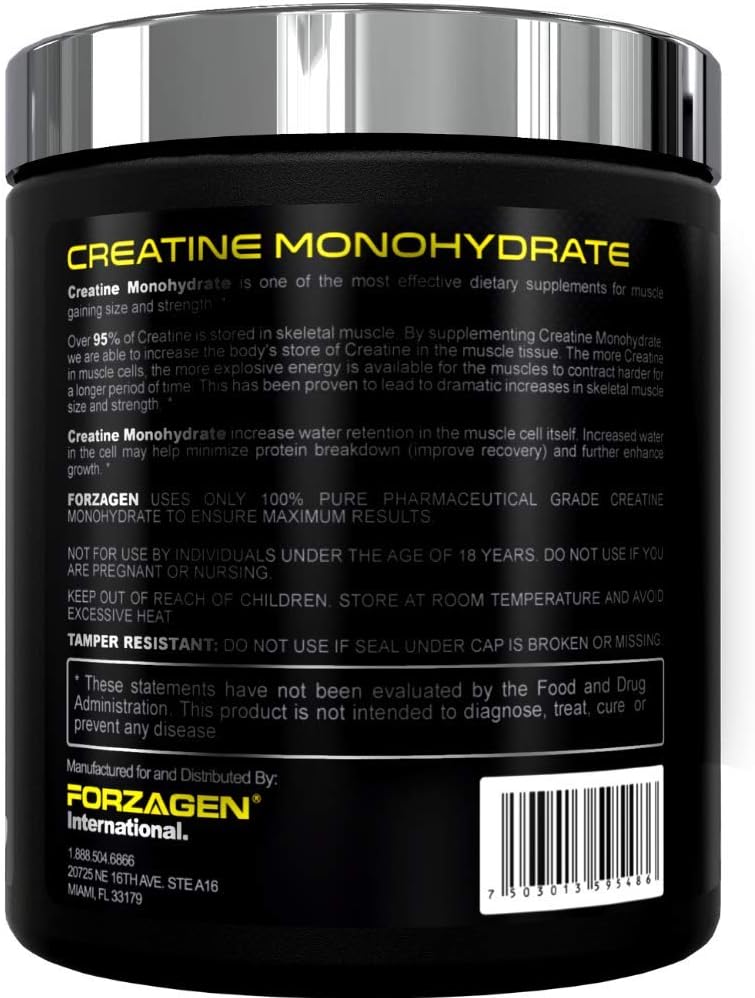 Forzagen Creatine Powder Monohydrate - Workout Supplements | No More Pills, Capsules | Best Creatine Unflavored For Muscle Growth Supplements For Men & Women | Organic Creatine monohydrate : Health & Household