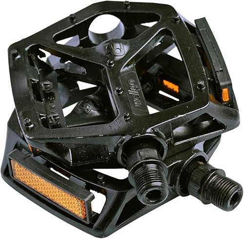 Miniatura 6 de Pedales de bicicleta de montaña, pedales planos de aluminio para adultos, MTB y bicicleta de carretera. 916 pulgadas. Pedales de plataforma y sin