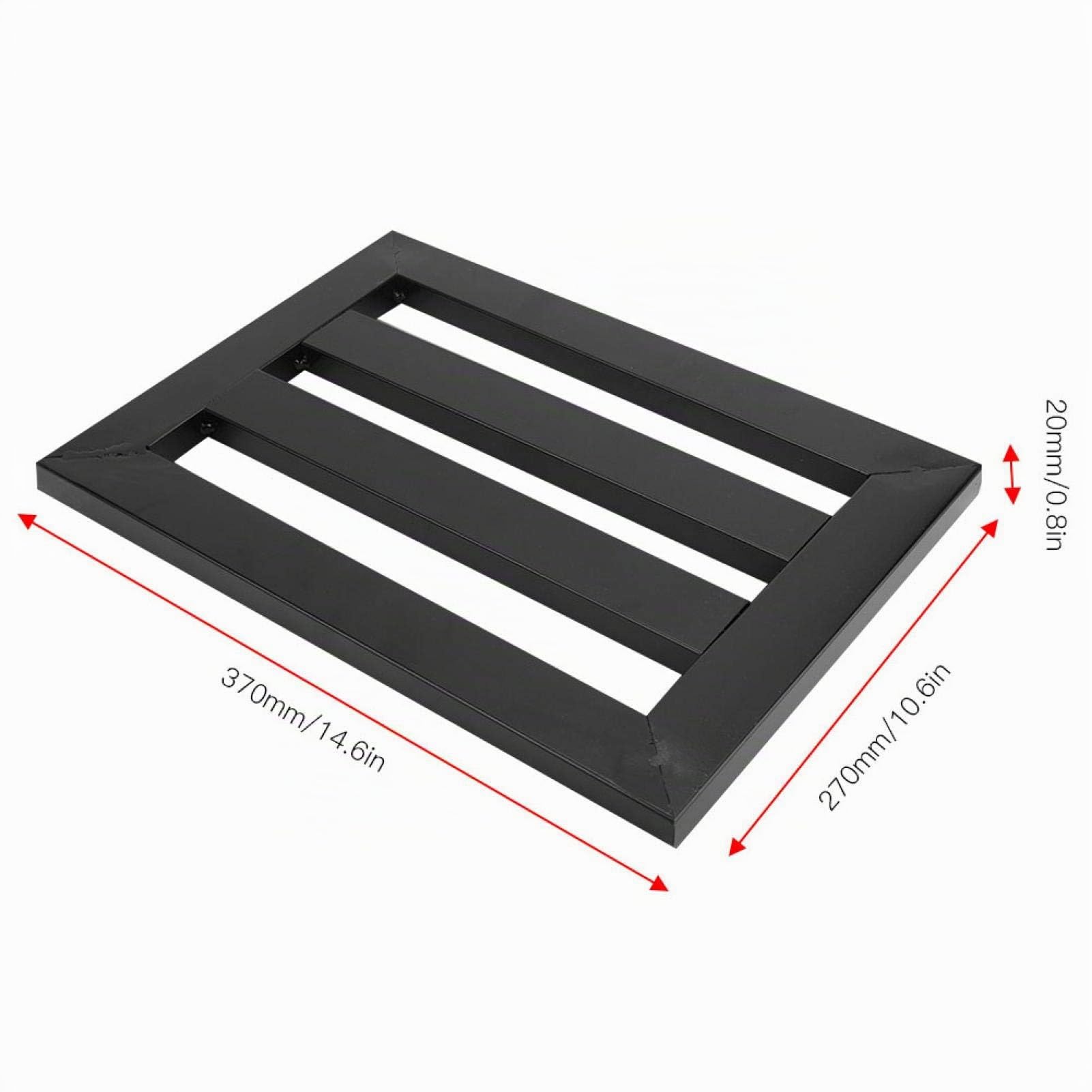 Fockety pedalboard per chitarra 37,1 x 26,9 cm, nero, effetti a pedale