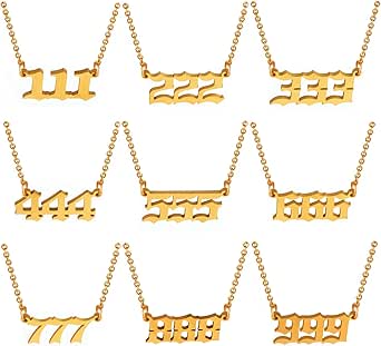 9 Unique Angel Number Necklaces (Buy 1 Get 8 Free)