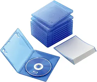 エレコム ブルーレイケース 標準サイズ 1枚収納 10個セット クリアブルー CCD-BLU110CBU