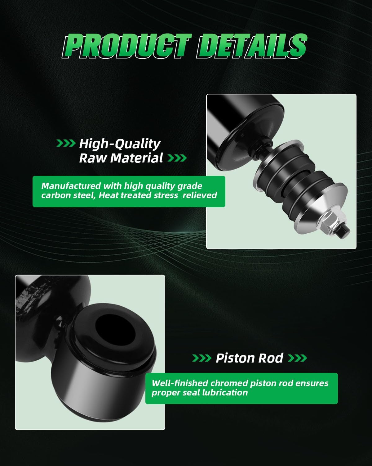 SCITOO Front and Rear Shock Absorbers Struts Compatible with 1990-1997 for Ford for Ranger, 1994-1997 for Mazda for B3000, Replace 344268 37015 344396 32237 Automotive Shocks 4PCS