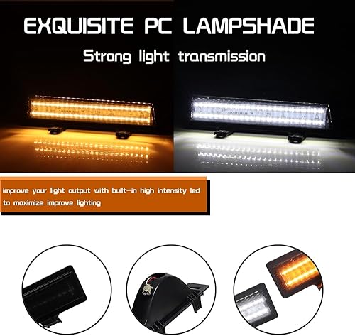 Miniatura 2 de Lente de Óptica 3D en Lente Fumada Para 1981 1982 1983 1984 1985 1986 1987 1988 Chevy Monte Carlo SS Señales de Giro de Esquina Frontal, Luces