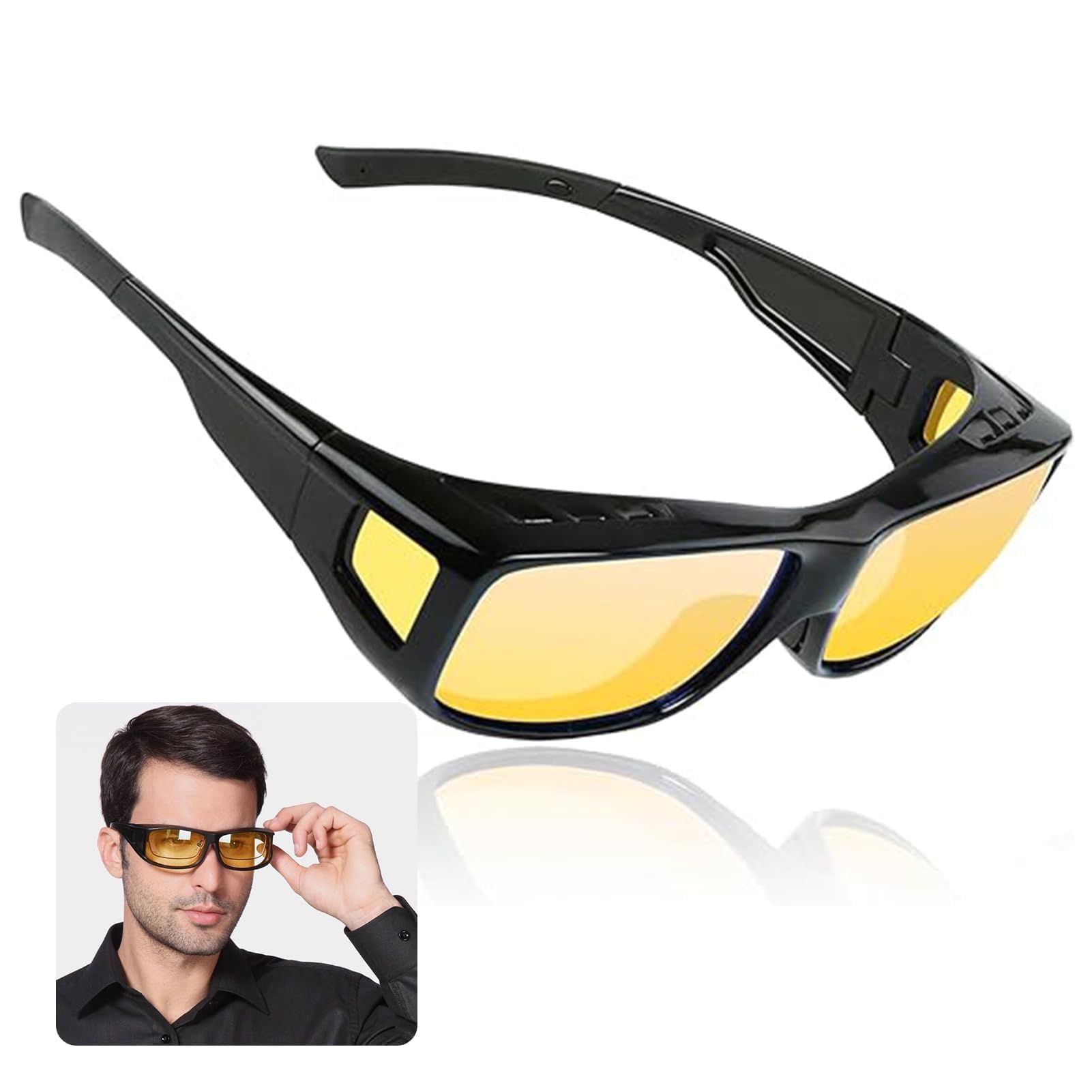 Occhiali da vista per la guida notturna Occhiali da sole polarizzati alla moda Occhiali da vista per la visione notturna con lenti gialle antiriflesso  201355758