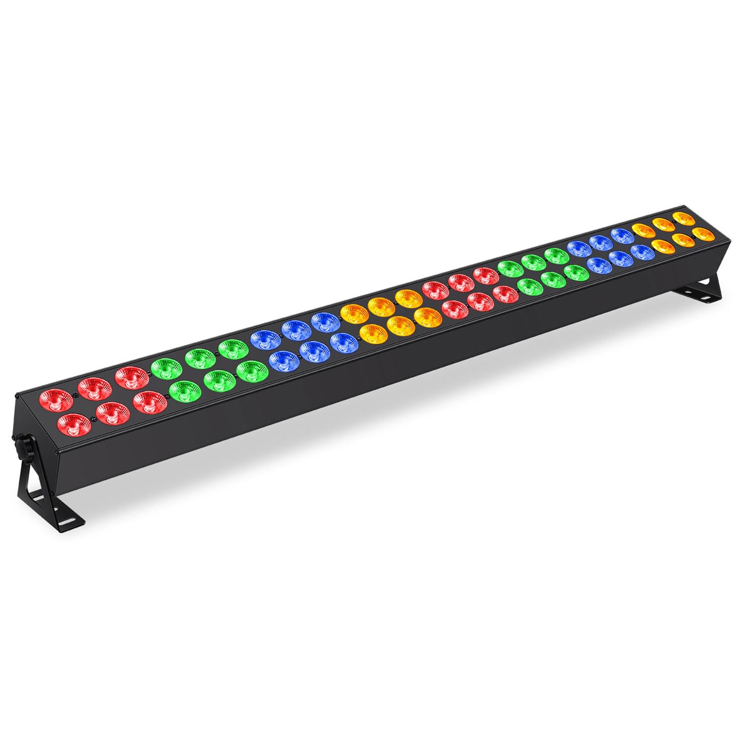Qtx Rgba | Duplex-Bar 48X 3W Led Wall & Floor Light With Dmx512, Sound Activated Colour Wash, Auto & Show Modes, Strobe Effects, Tilt Adjustable Party, Stage, Disco, Event Lighting