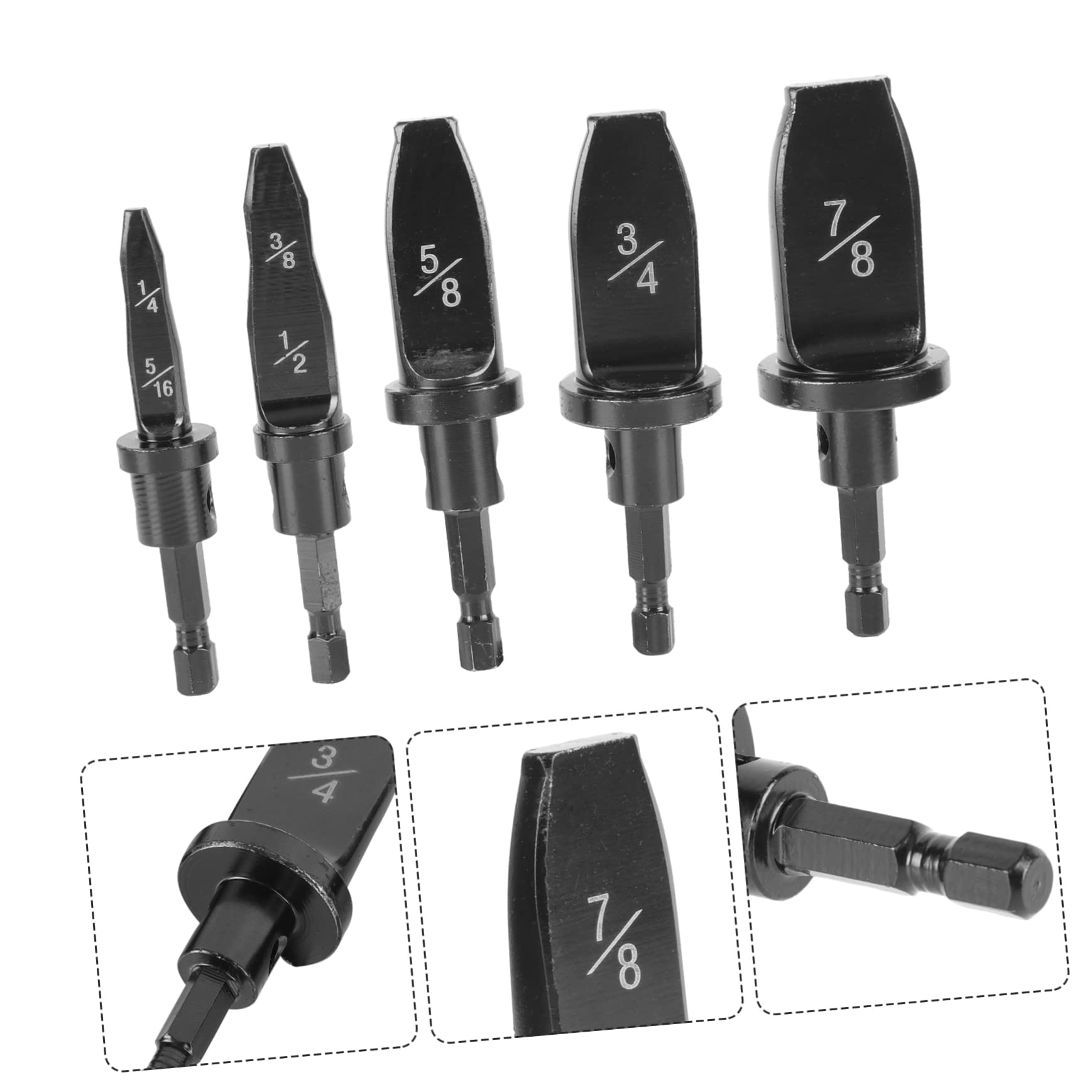 MAGICLULU 5 piezas Manual de Tubos de para Taladro Eléctrico Herramienta de Abocardado para Hvac Compatible con Estándares de