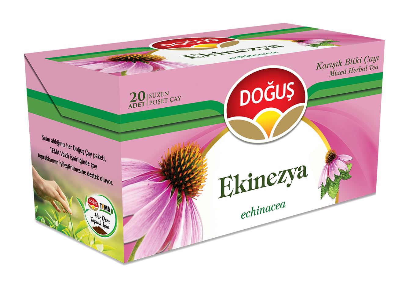 Doğuş ÇAY Ekinezya Bitki Süzen Poşet 1.75 Gr x 20 Adet