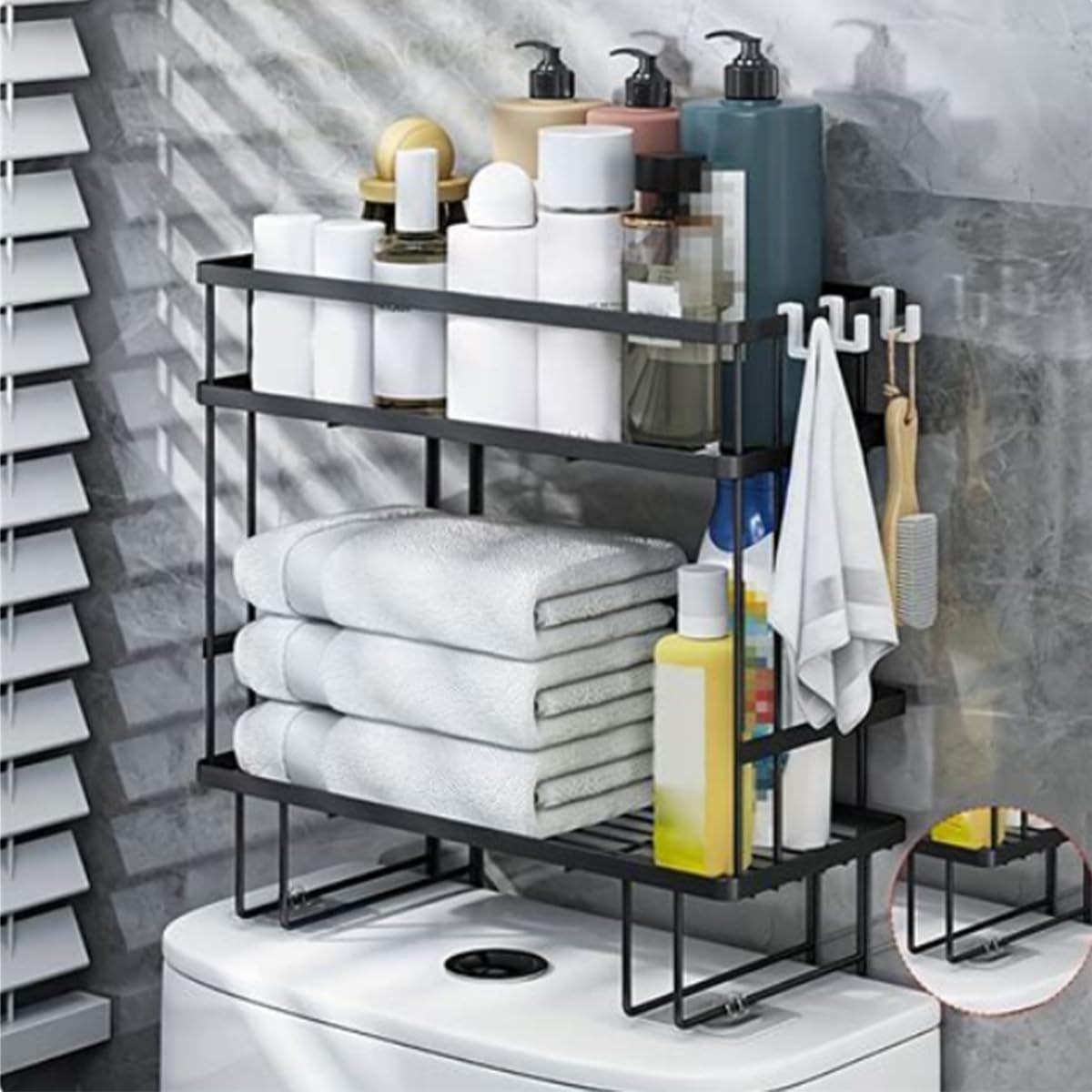 トイレ置物棚床式浴室トイレ多層鉄芸書棚キッチン寝室収納棚収納棚015 トイレ置物棚床式浴室トイレ多層鉄芸書棚キッチン寝室収納棚収納棚015