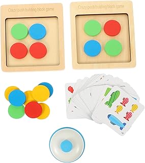 Ciieeo 2 Conjuntos De Quebra-Cabeças De Aprendizagem Emocional Quebra-Cabeça Para Quebra-Cabeça De Números Playset Papel Educacional Blocos De Madeira Blocos De Construção Bloco De