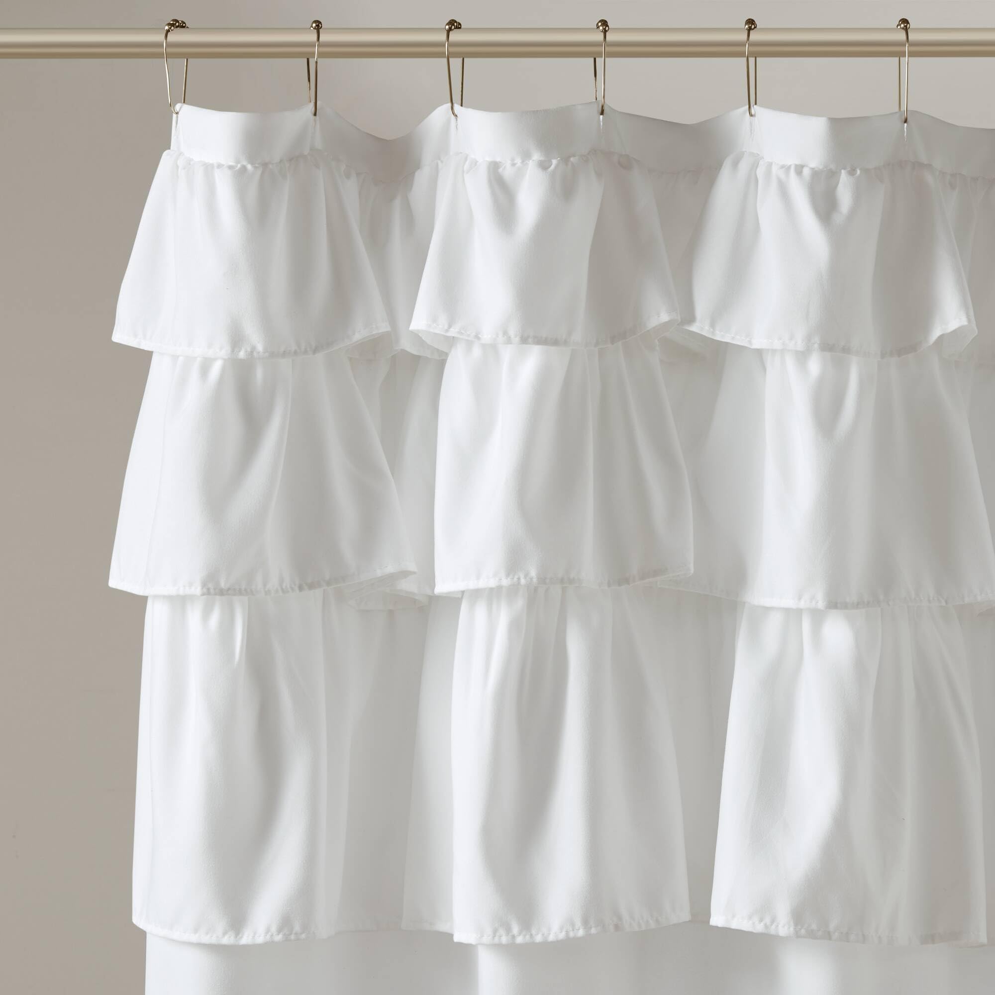 Madison Park Grace Rideau de Douche Blanc 182,9 x 182,9 cm