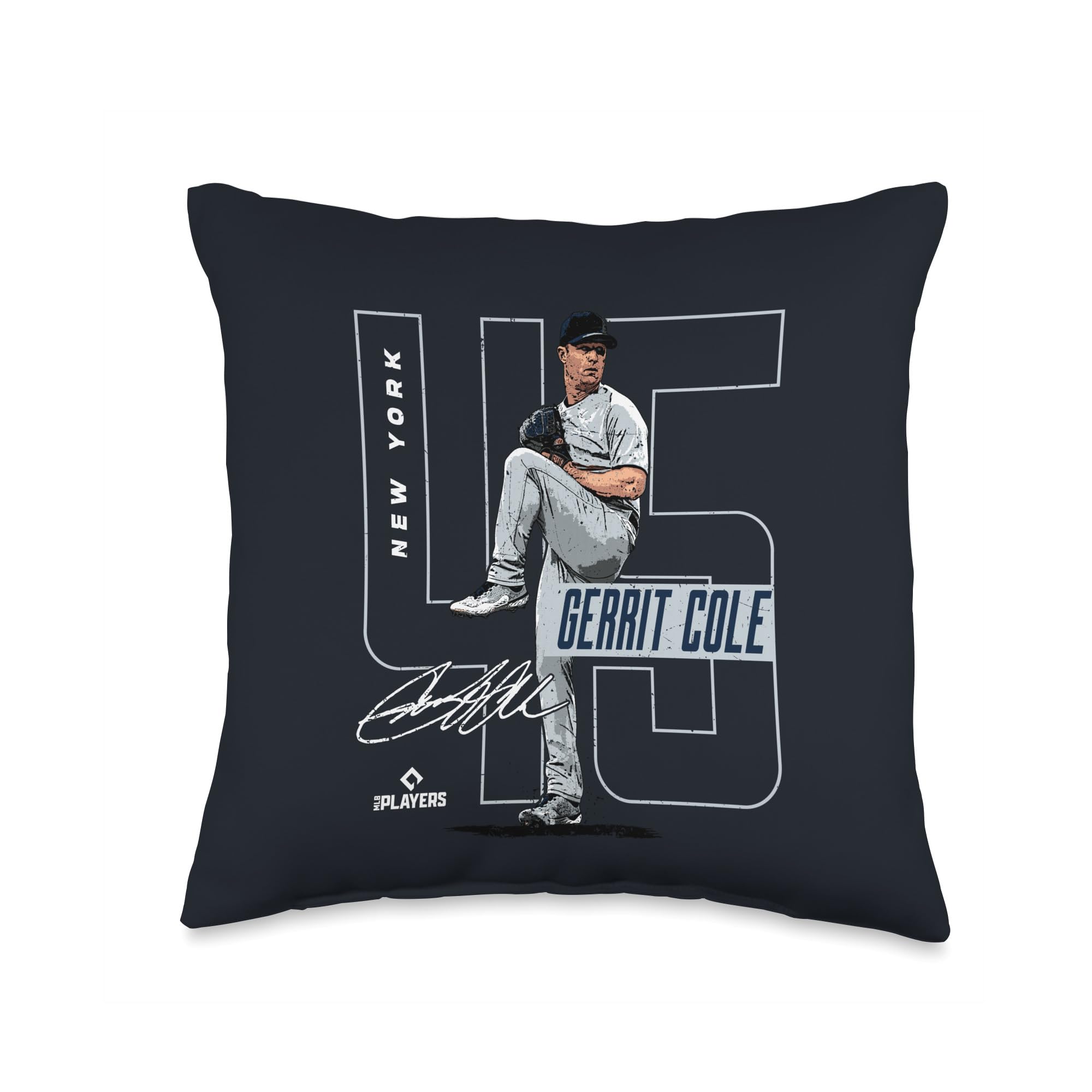 Gerrit Cole New York Baseball MLB Players MLBCOL4058 Throw Pillow