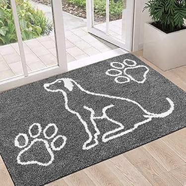 AMAZON - HEBE Indoor Doormat 32″x48″ Entrance Mat Indoor Door Mats for Front Door Non Slip Absorbent Mud Trapper Mats Washable Low Profile Entrance Mats for Dogs Entryway Shoes Scraper Mat