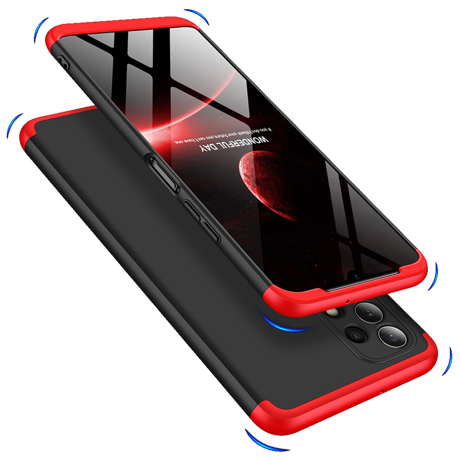 KAPA Polycarbonate Double Dip Full 360 Protection Back Case Cover for Samsung Galaxy A32 (4G) (Red,Black) (B097ZGYF6H) Amazon Price History, Amazon Price Tracker