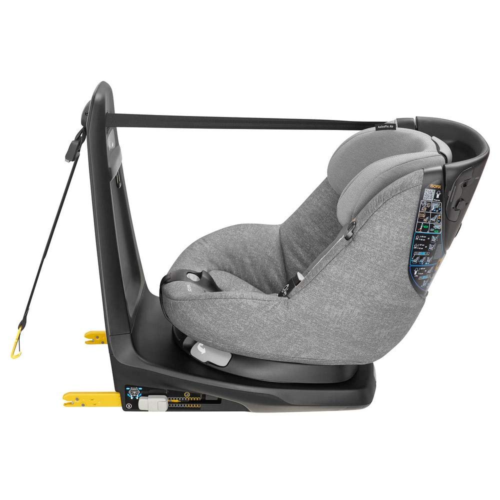 Maxi-Cosi AXISSFIX AIR 'Nomad Grey' - Silla de auto giratoria i-Size desde los 61 hasta los 105 cm, grupo 1, unisex, color nomad grey