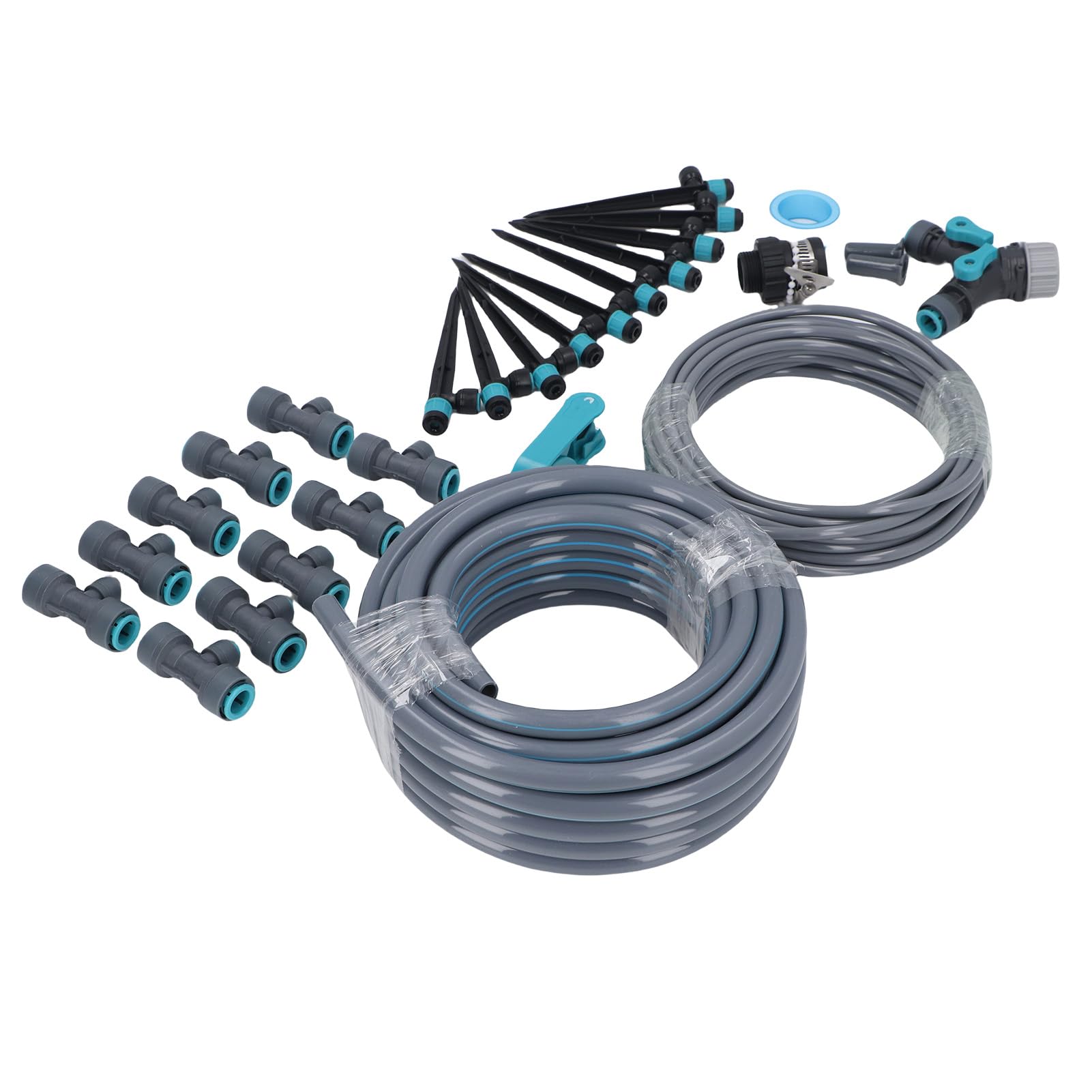 Topiky Kit di Irrigazione a Goccia Regolabile di Irrigazione per Piante con Tubo da 10 M/32,8 Piedi con 3 modalità - Spruzzo e Irrigatore per Serra da Giardino, Prato, Cortile, Automatica di Facile