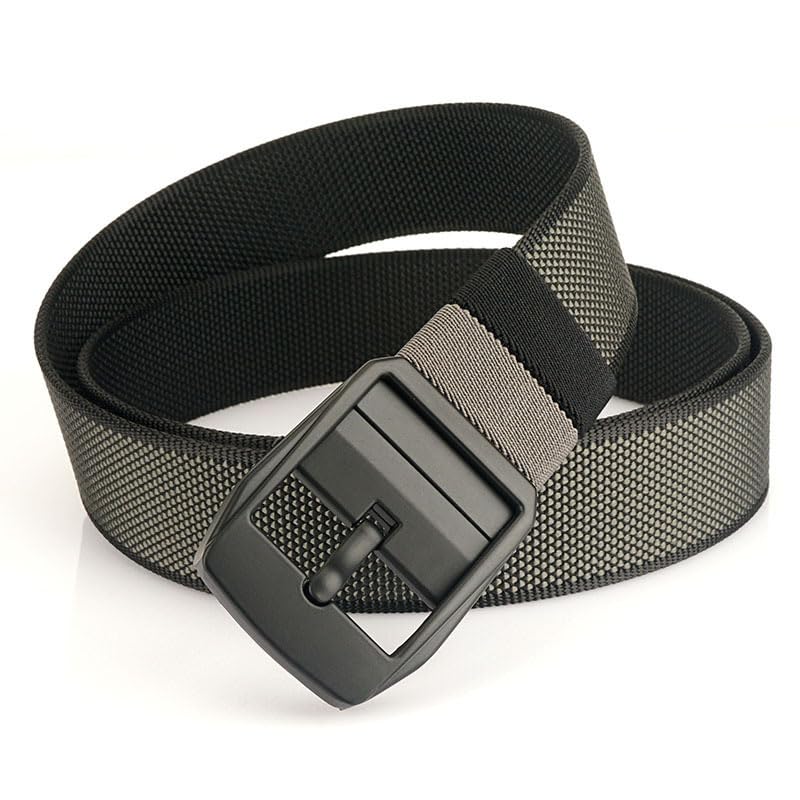 Tactical Nylon Web Belt with Metal Buckle, Black, Blue and Green Options4