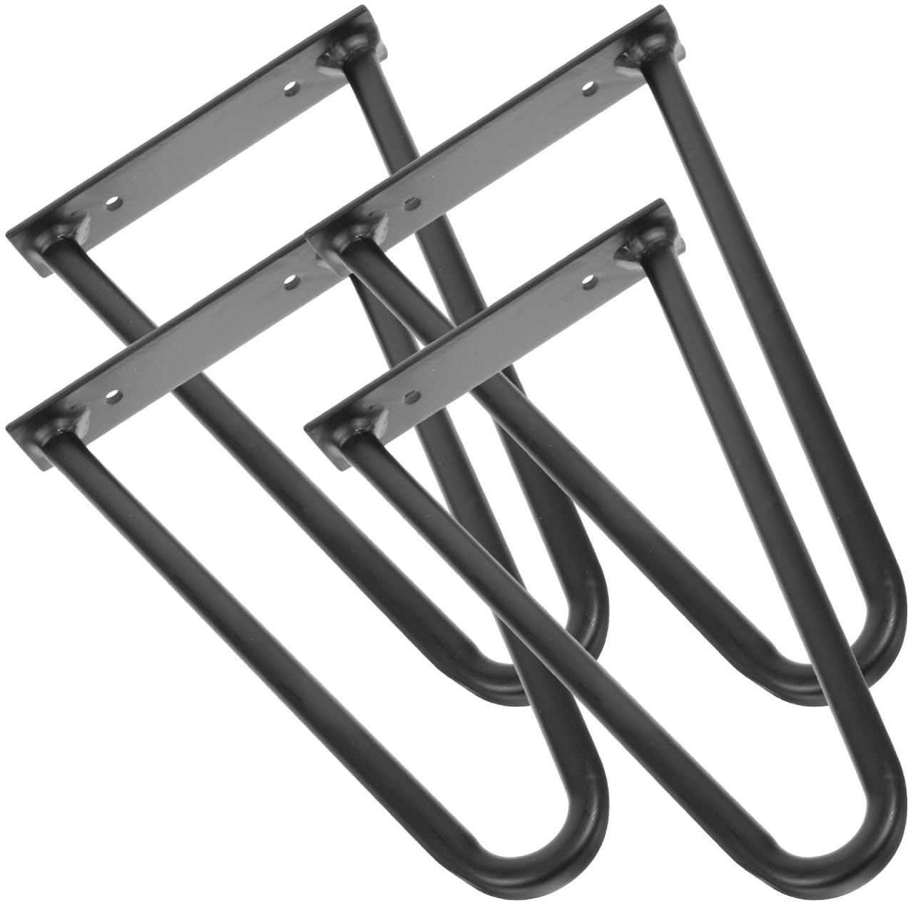 Patas de mesa de metal negro para crear un comedor moderno y resistente en tu salón