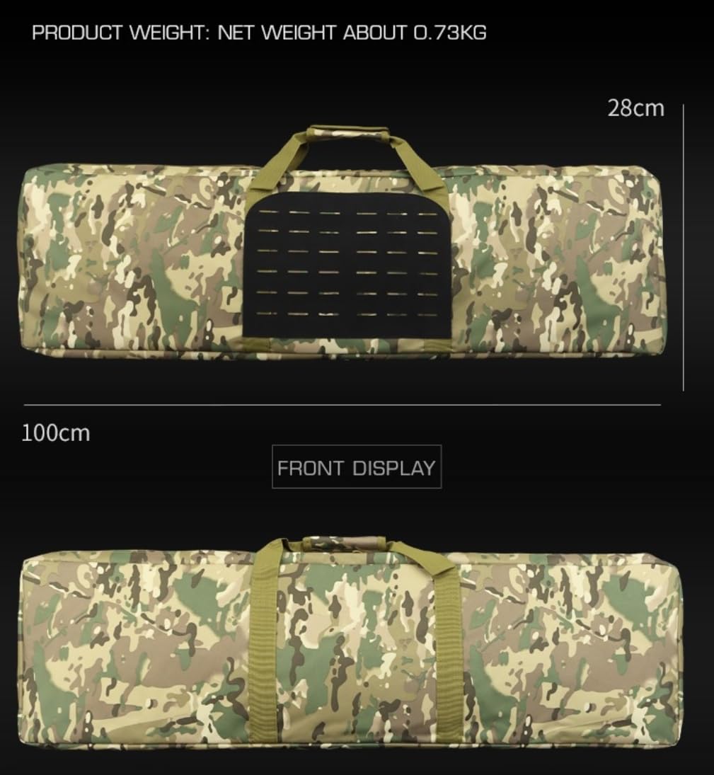 Peminkoo Bolsa para Pistola de Caza de 100 cm, Funda Protectora para Rifle de Combate, Paintball táctico, Molle, para Tiro con Airsoft