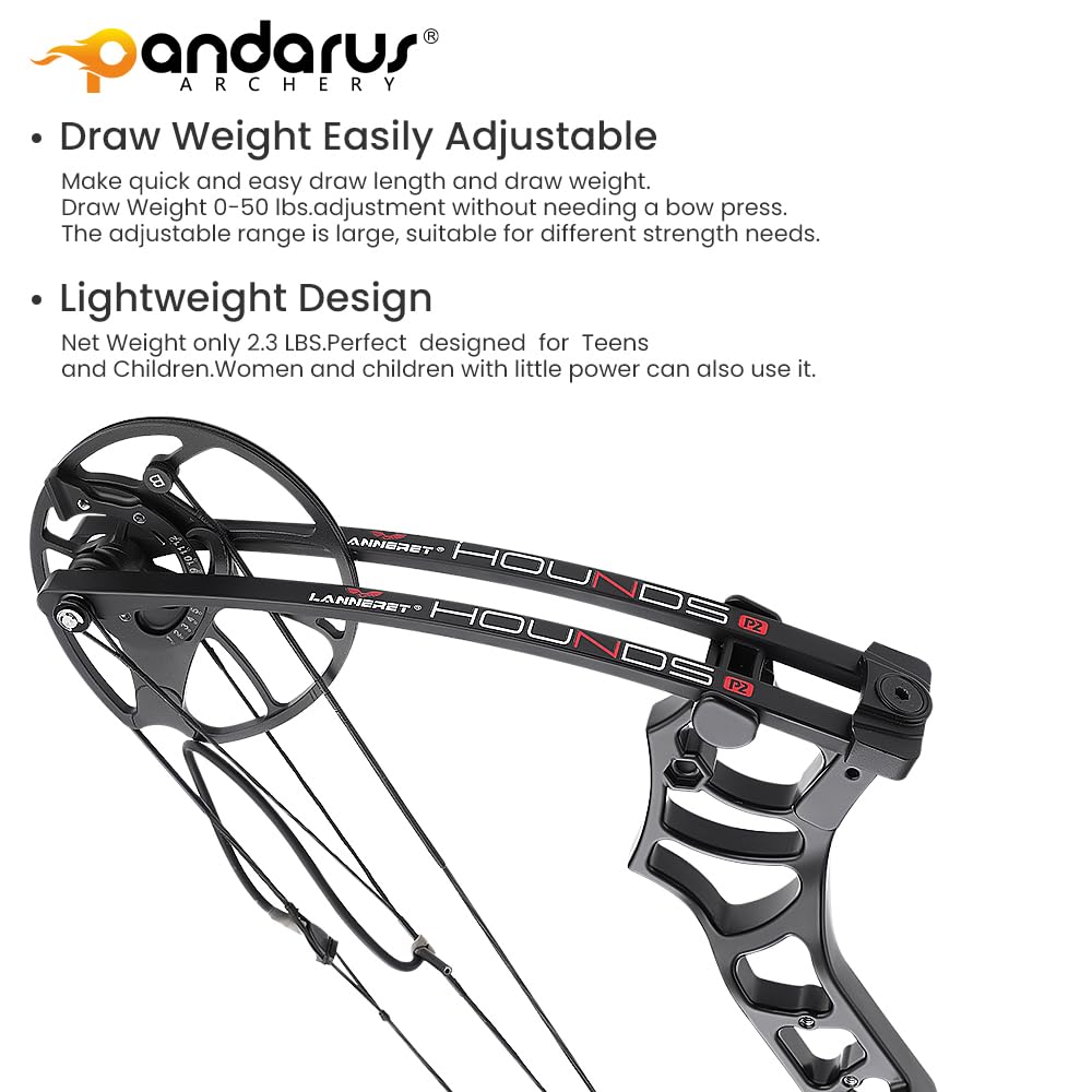 PANDARUS Archery Ready to Hunt Lightweight Compound Bow Package for
