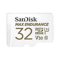 SanDisk MAX ENDURANCE Video Monitoring for Dashcams & Home Monitoring 32 GB microSDHC