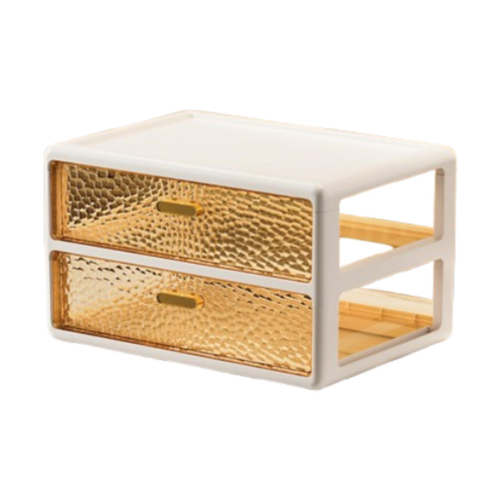 CALANDIS⢠Makeup Organizer Desk Organizer with Drawers for Living Room Office Cabinets Pearl White | Storage Boxes | Home Organization | Household Supplies & Cleaning