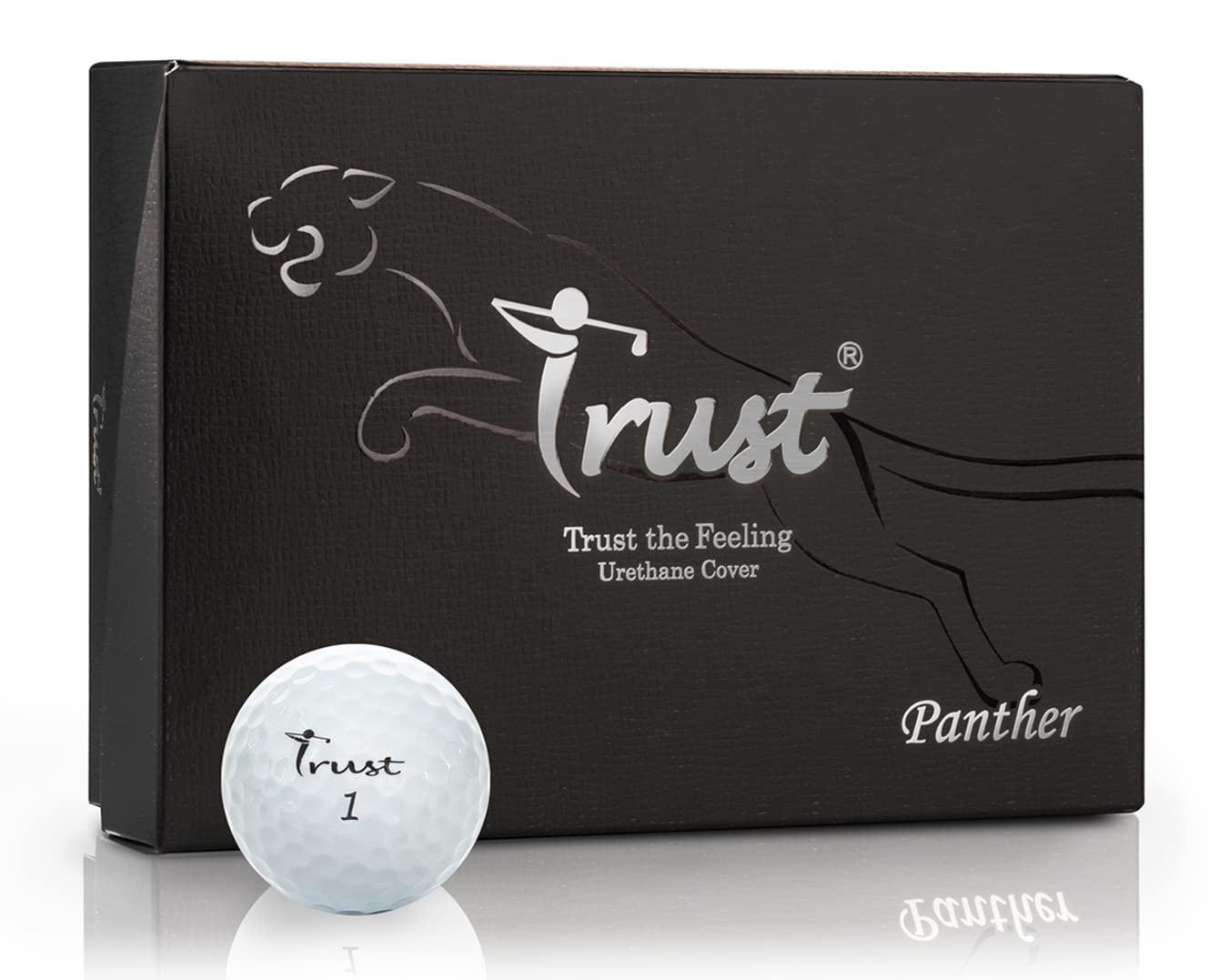 TrustPanther Golf Balls,Extra Thin Urethane Cover with Max COR Big Core,Soft & Elasticity Feel, Green Side Control with Distance(White/Yellow)