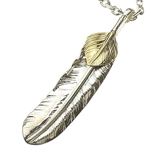 キムタク神セット仕様　2連フェザーネックレス 楽天市場】再再入荷！ メンズ ネックレス ペンダント フェザー