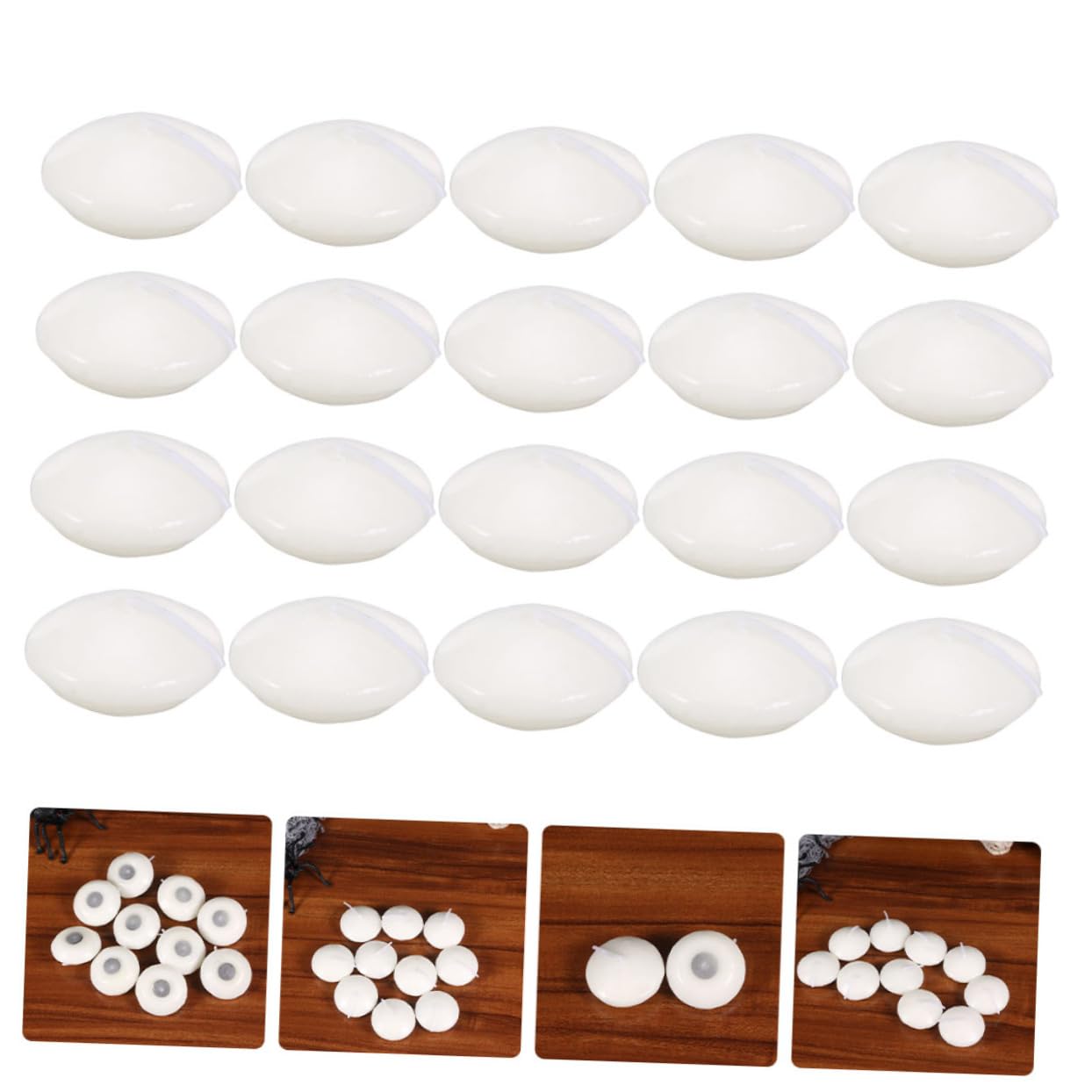 Mobestech 100 Piezas Velas Flotantes Esféricas para Bodas Velas Decorativas para Fiestas para Agua Grandes y Hermosas Piscinas o Eventos