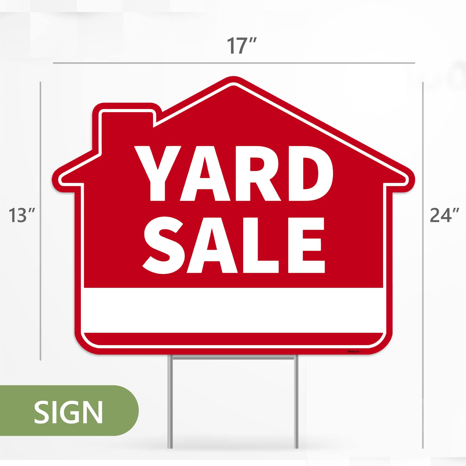 Amazon.com : 3PC Yard Sale Yard Sign with Stake, 17 Inches