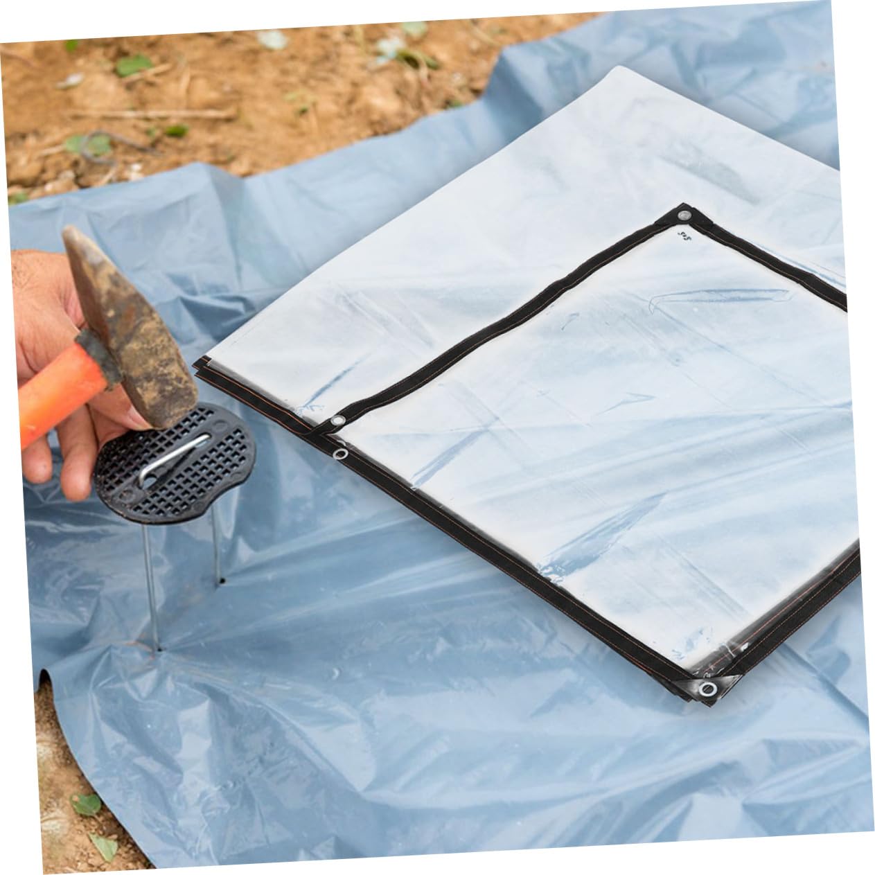 BESPORTBLE Lonas Transparentes para Invernadero, Cubierta de Plástico Engrosada para Protección de Plantas, Animales y Camping Aislamiento y Resistencia al Envejecimiento