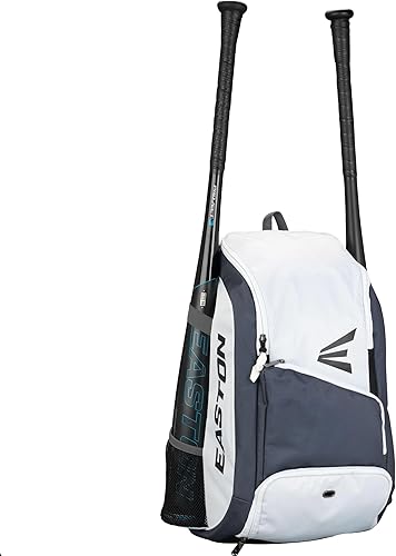 Vista 16 de EASTON Game Ready - Morral para bate y equipo de sóftbol y béisbol, 2 bolsillos para bate o para botellas de agua, compartimento principal Negro